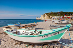 Etretat Beach and Boats