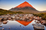 First Light on Buachaille Etive Mor